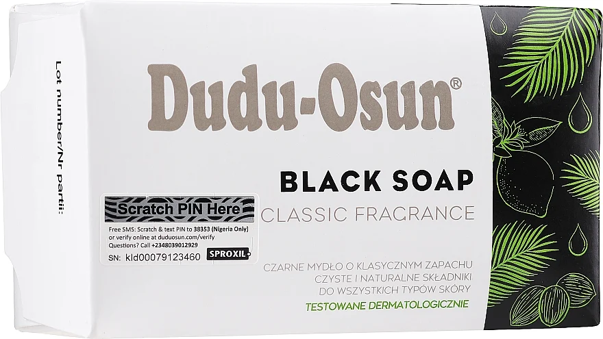Sapone nero per viso e corpo