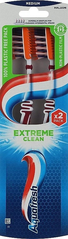 Set di spazzolini da denti Extreme Clean, media durezza, color bordeaux