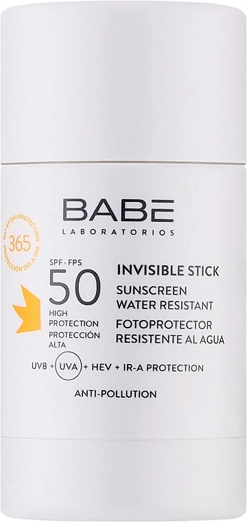 Stick solare invisibile trasparente per viso e corpo SPF 50