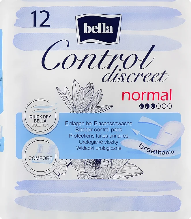 Assorbenti per incontinenza, per donne, 12 pz