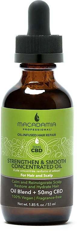 Olio rinforzante e levigante per capelli