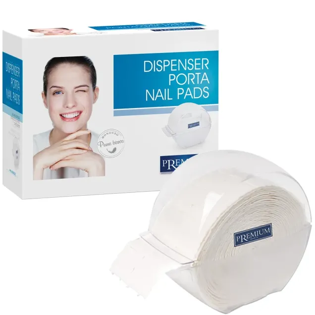 Pads Unghie Cellulosa da 500 strappi con Dispenser Porta Rotolo
