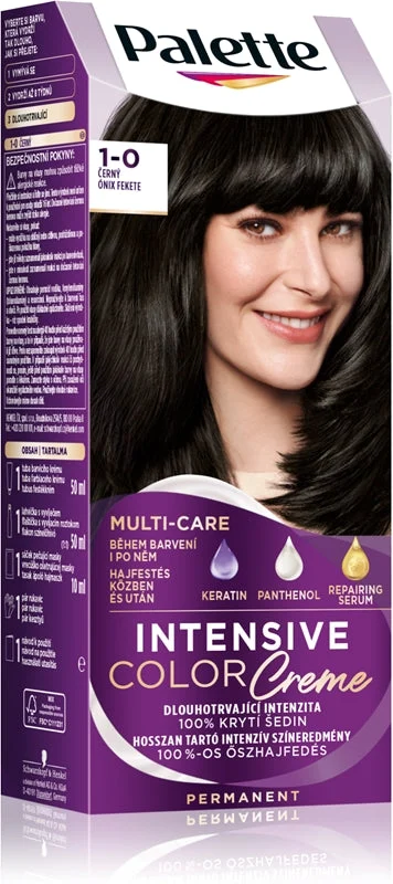 Schwarzkopf Palette Intensive Color Creme tinta permanente per capelli colore 1-0 N1 nero
