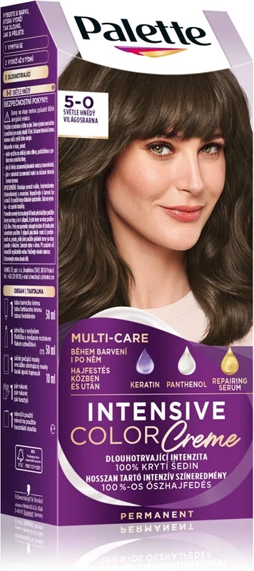 Schwarzkopf Palette Intensive Color Creme tinta permanente per capelli colore 5-0 N4 castano chiaro