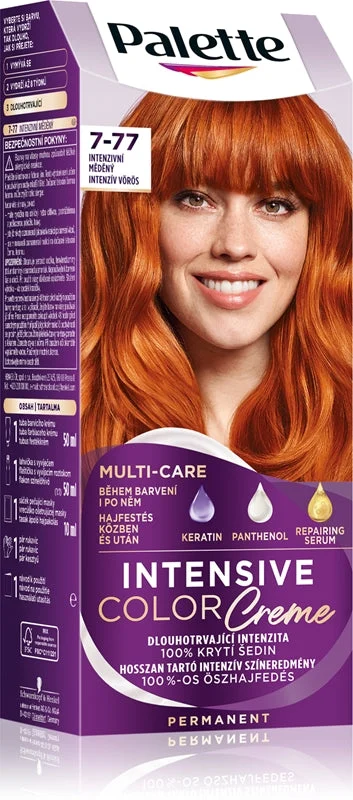 Schwarzkopf Palette Intensive Color Creme tinta permanente per capelli colore 7-77 rame intensivo