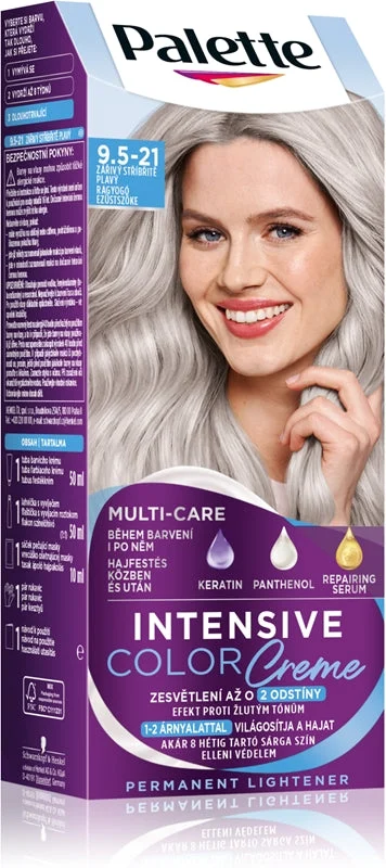 Schwarzkopf Palette Intensive Color Creme tinta permanente per capelli colore 9.5-21 Luminous Silver Blonde