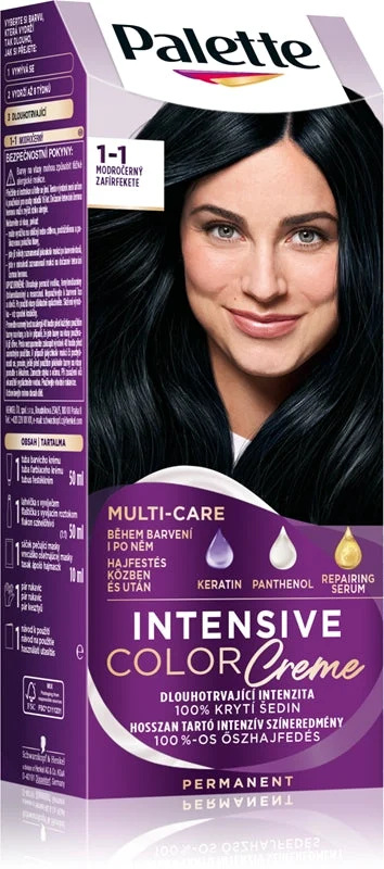 Schwarzkopf Palette Intensive Color Creme tinta permanente per capelli colore 1-1 C1 Blue nero