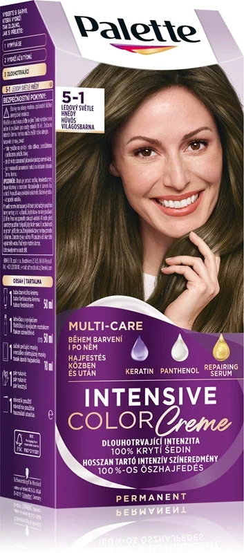Schwarzkopf Palette Intensive Color Creme tinta permanente per capelli colore 5-1 Marrone chiaro freddo