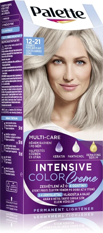 Schwarzkopf Palette Intensive Color Creme tinta permanente per capelli colore 12-21 Silver biondo cenere