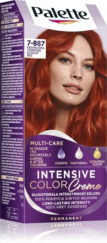 Schwarzkopf Palette Intensive Color Creme tinta permanente per capelli colore 7-887 (RV6) Scarlet rosso