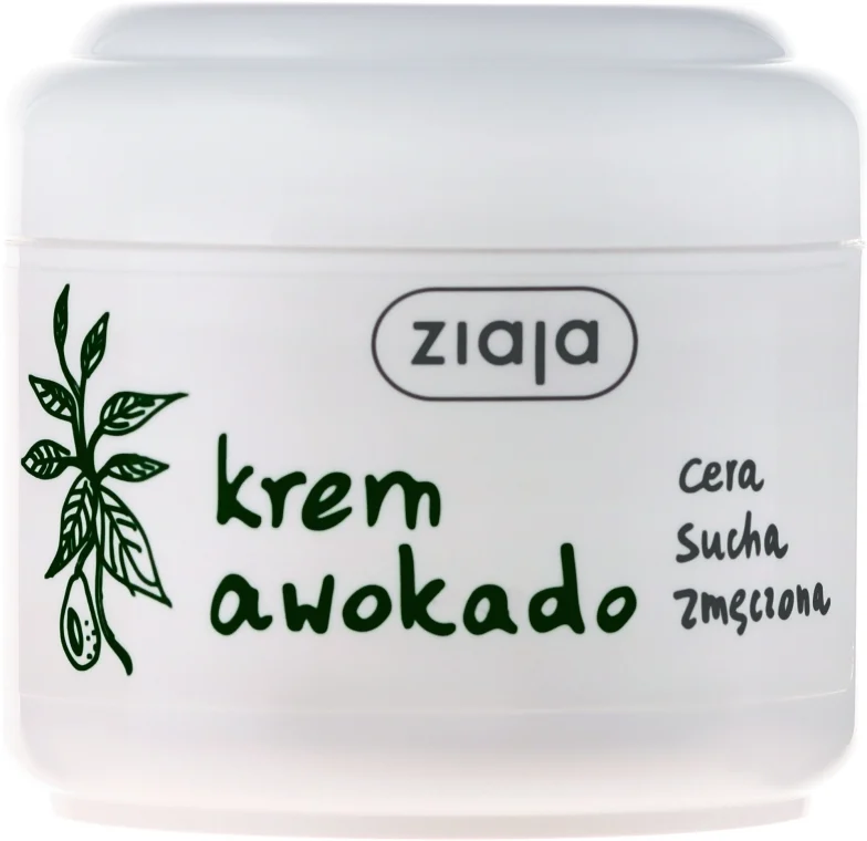 Crema per la pelle secca con olio di avocado