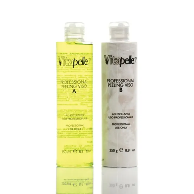 Peeling Viso Pulizia Profonda in Due Fasi per Uso Professionale Vitapelle 250 ml