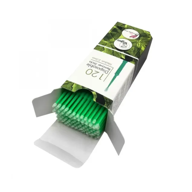 Pennelli Extension Ciglia Micro 2 mm Monouso 120 Pz. Kalentin