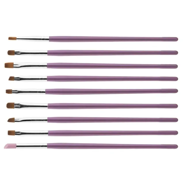 Pennelli Gel Unghie Professionali Set 9 Pezzi
