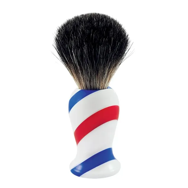 Pennello da Barba con impugnatura Barber Shop in resina