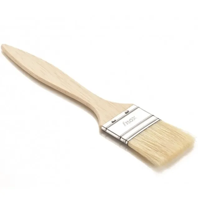 Pennello Fango Corpo in Acciaio e Legno con Setole in Nylon