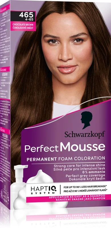 Schwarzkopf Perfect Mousse tinta permanente per capelli colore 465 castano cioccolato