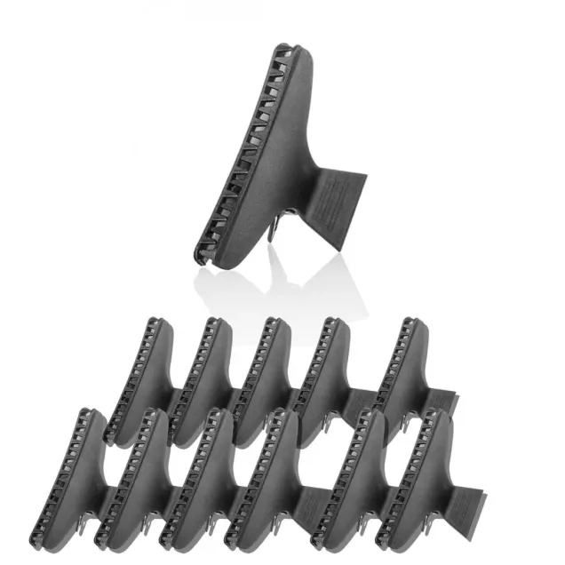 Pinze per Capelli Professionali in Plastica – 12 pz