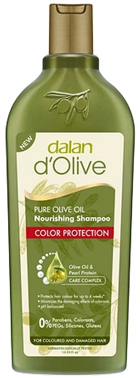 Shampoo con olio d'oliva per capelli colorati