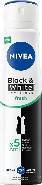 Deodorante antitraspirante spray "Invisibile per nero e bianco"