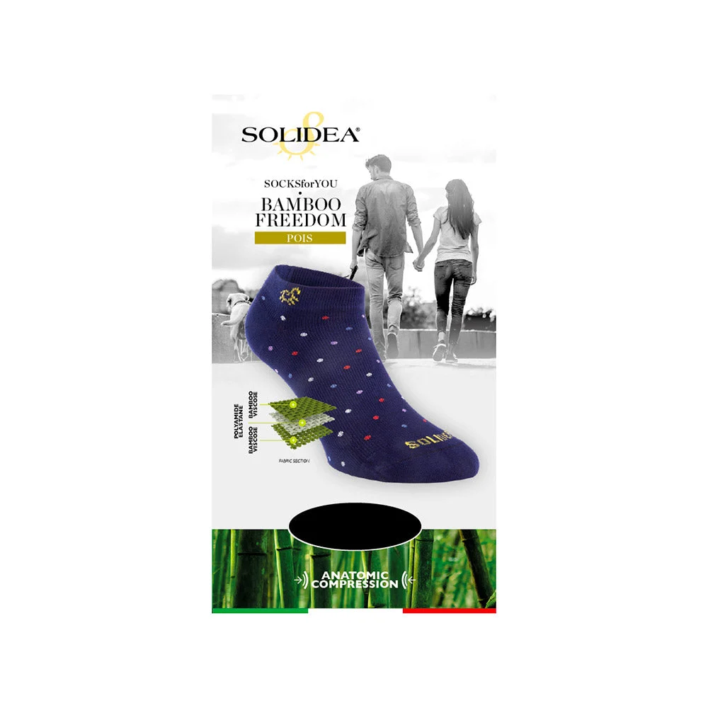 Solidea Socks for you Bamboo Freedom Pois Calzini Tessuto Traspirante Bordeaux 4XL