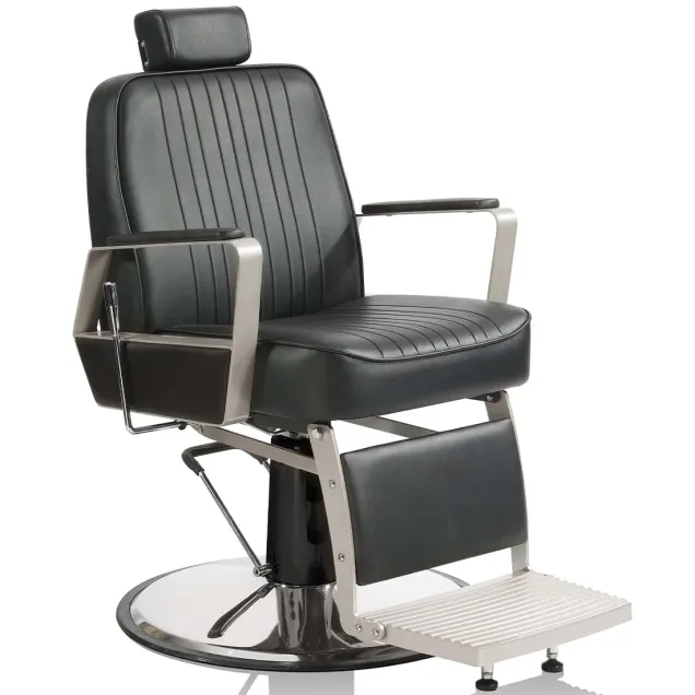 Poltrona Barbiere Elegante Hair Graffiti Nera