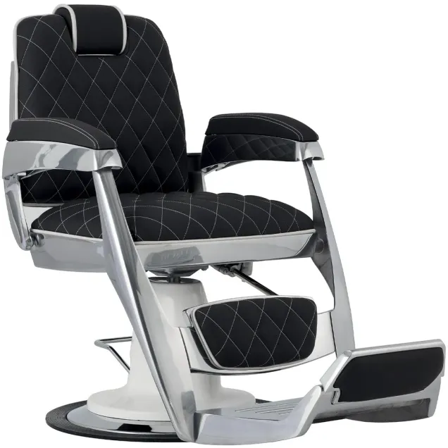 Poltrona Barbiere Professionale Ricamata a Mano Ceriotti Jupiter 388