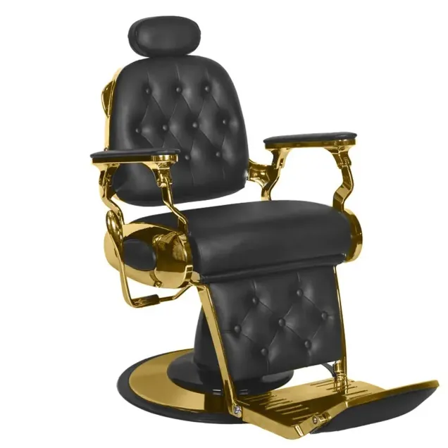 Poltrona da Barbiere Professionale Oro