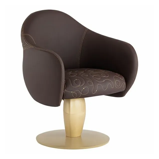 Poltrona da Parrucchiere Ceriotti Sfera con Base Luxury Gold