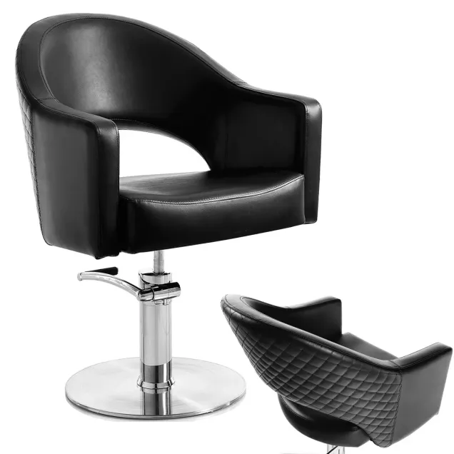Poltrona Parrucchiera da Salone a Base Tonda Hair Paris Noveau
