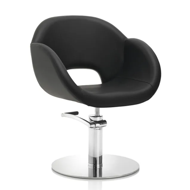 Poltrona Parrucchiere Professionale con Base Tonda Hair Grace