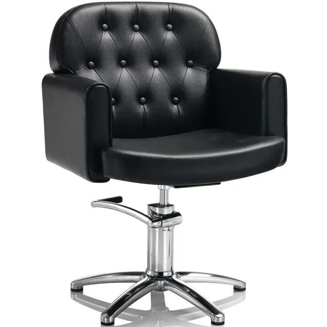Poltrona Parrucchieri Trapuntata con Base a Stella Hair Liberty