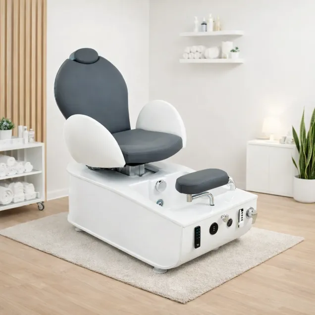 Poltrona Pedicure Elettrica 4 Motori con Idromassaggio e Cromoterapia Made Italy