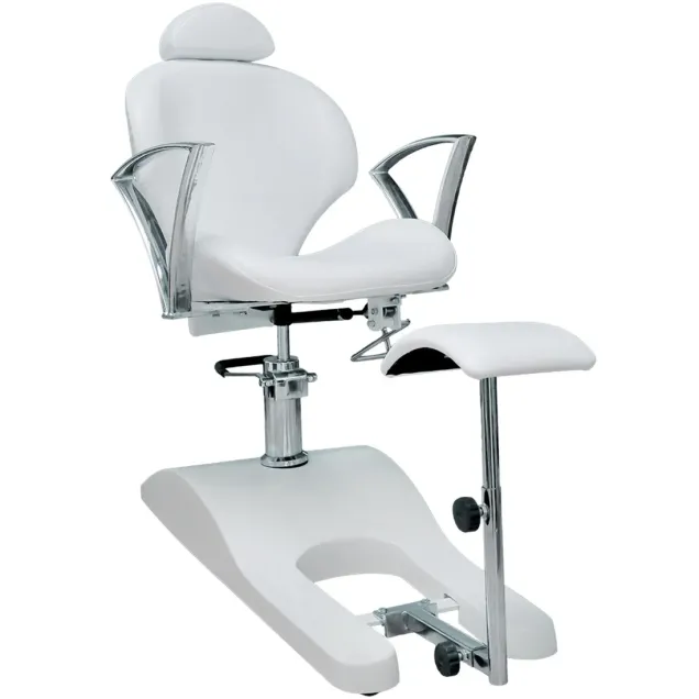 Poltrona Pedicure Professionale con Schienale Inclinabile e Poggiapiedi