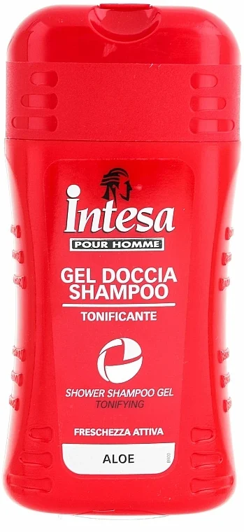 Gel doccia-shampoo tonificante, con estratto di aloe