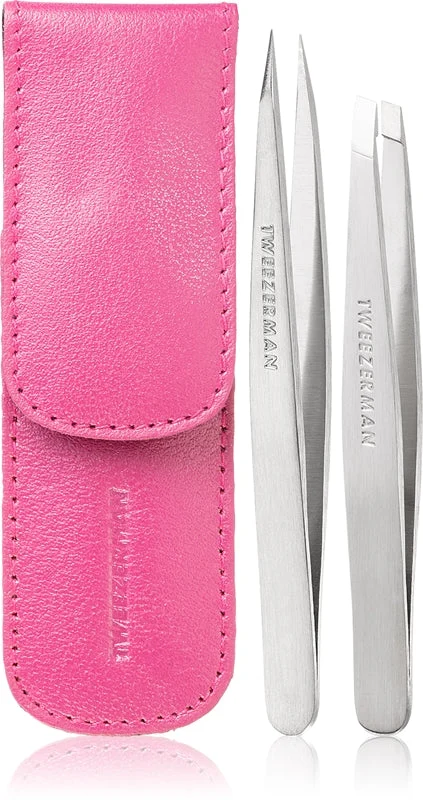 Tweezerman Professional kit da viaggio per sopracciglia colore Rose Gold