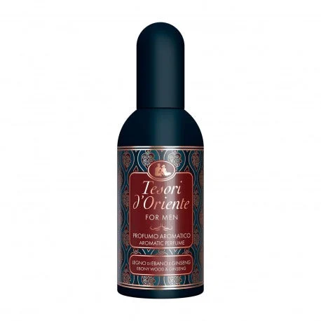 Tesori D Oriente Profumo Aromatico For Men Legno Di Ebano E Ginseng 100 Ml