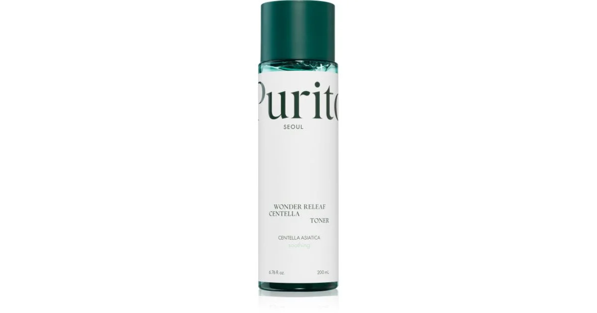 Purito Wonder Releaf Centella lozione tonica idratante per lenire e rinforzare le pelli sensibili 200 ml