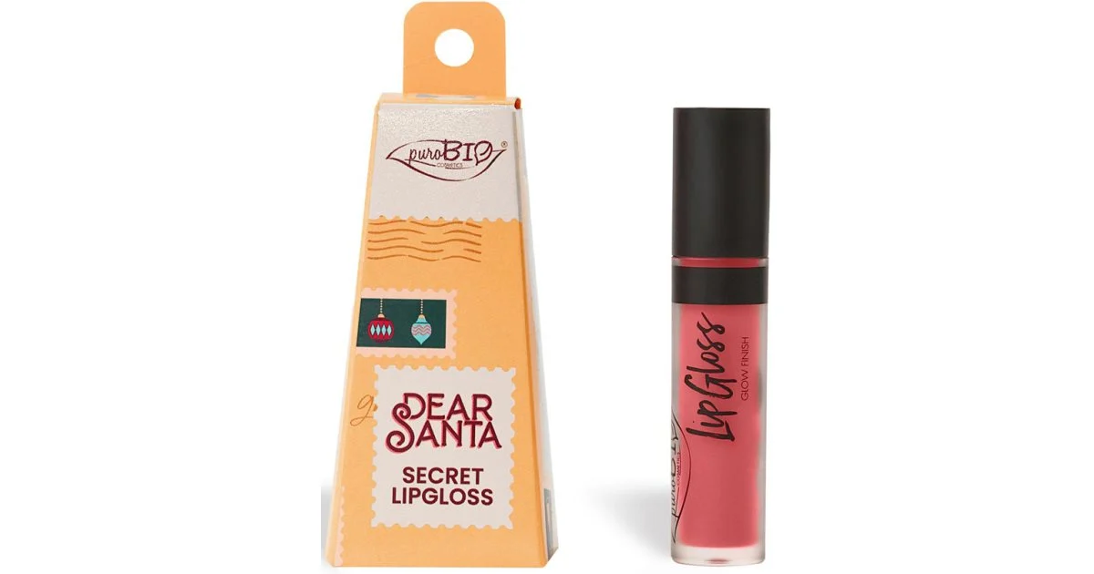 puroBIO Cosmetics Dear Santa SECRET lucidalabbra lunga tenuta in confezione regalo colore 044 4.4 ml