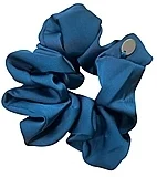 Elastico per capelli con portachiavi, turchese