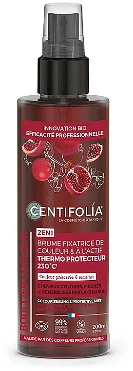 Spray termoprotettivo per capelli colorati al melograno