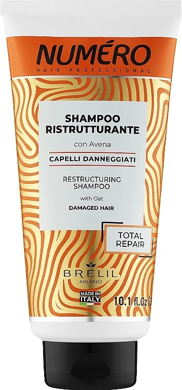Shampoo ristrutturante all'avena per capelli indeboliti e sensibilizzati