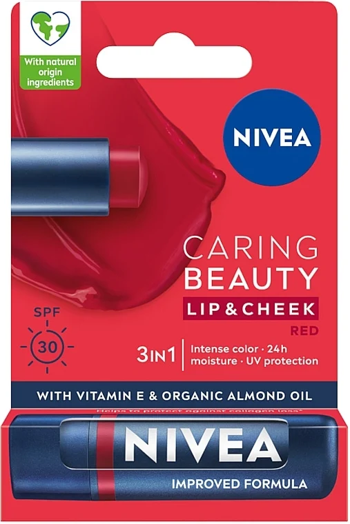 Nivea Caring Beauty Lip & Chick SPF30