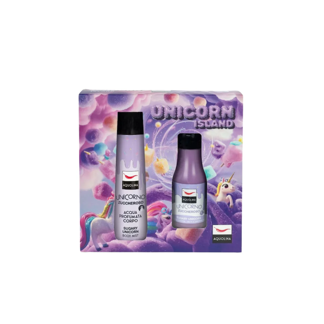 CONF. AQUOLINA UNICORNO ZUCCHEROSO BODY MIST 150ML + SG 125ML