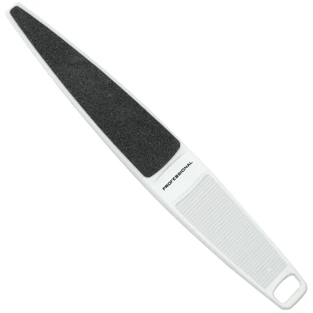 Raspa Piedi Abrasiva Punta Stretta 2 Facce per Pedicure Professionale