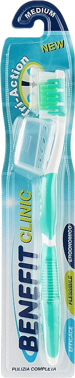 Spazzolino da denti a tripla azione, verde