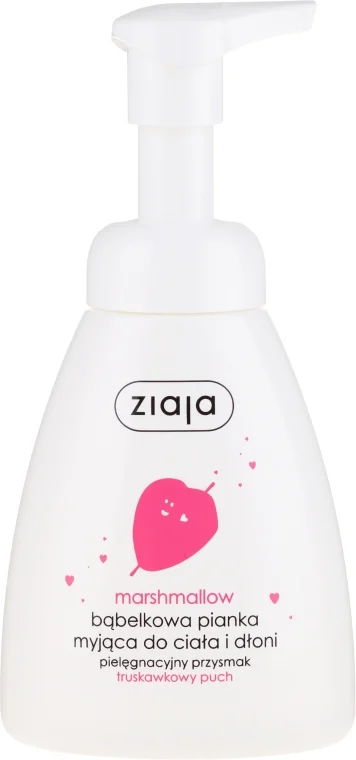 Schiuma detergente mani e corpo "Marshmallow alla fragola"