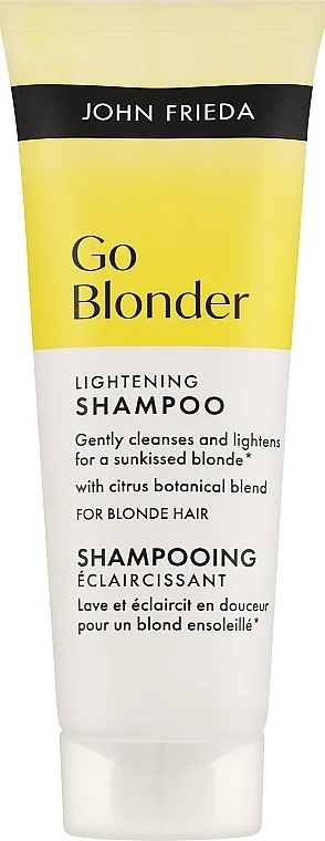 Shampoo schiarente per capelli biondi