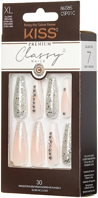 Set unghie finte con colla, XL
