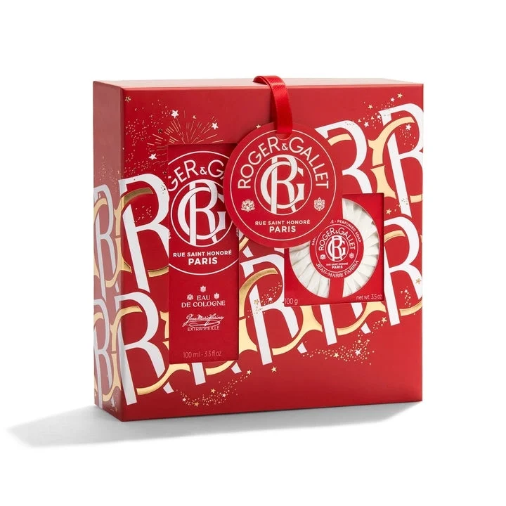 Roger & Gallet Cofanetto Natale Benefico Jean Marie Farina (Acqua profumata 100ml + Sapone 100g)